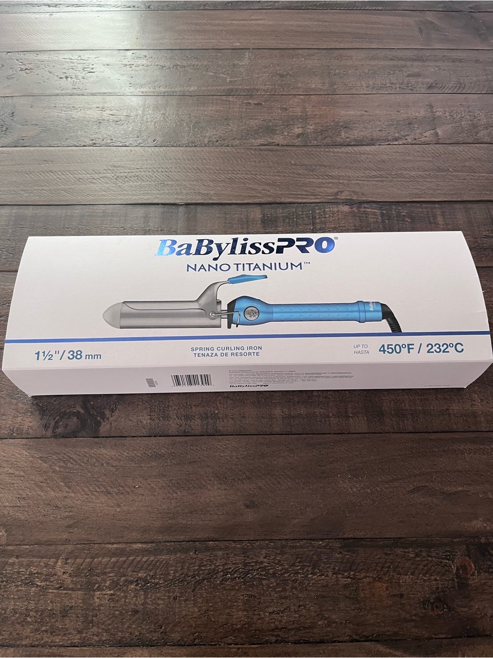 BaBylissPRO Nano Titanium 1.5" Curling Iron - Blue